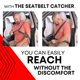 thumbnail image 3 of Set de 3 extensores de cinturón de seguridad de coche para personas mayores, color negro, 3 of 7