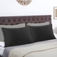thumbnail image 2 of REGALWOVEN Juego de Fundas de Almohada con Cremallera de Microfibra Suave, Estándar Negro, 2 of 7