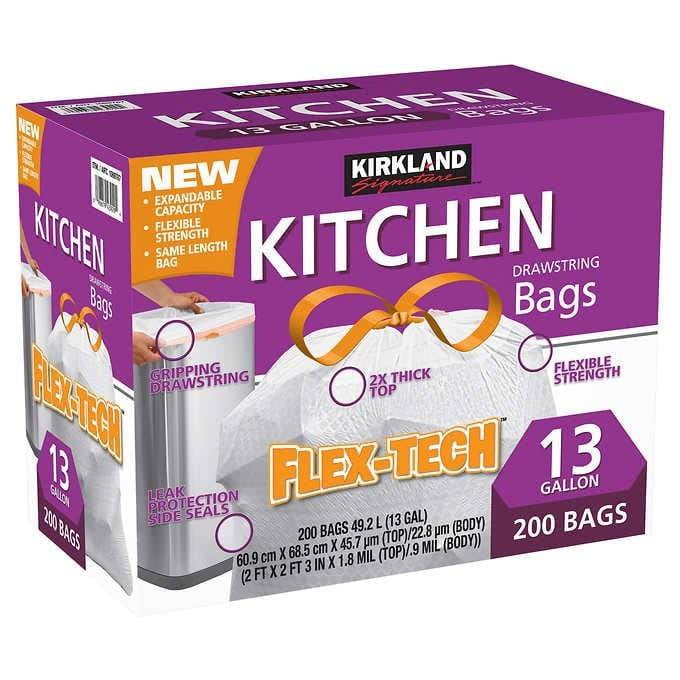 Bolsas Basura Cocina 61 X 69 Cm Kirkland 200 Un