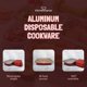 thumbnail image 4 of Juego de bandejas para hornear KitchenDance desechables de aluminio con tapa, paquete de 25, 4 of 9