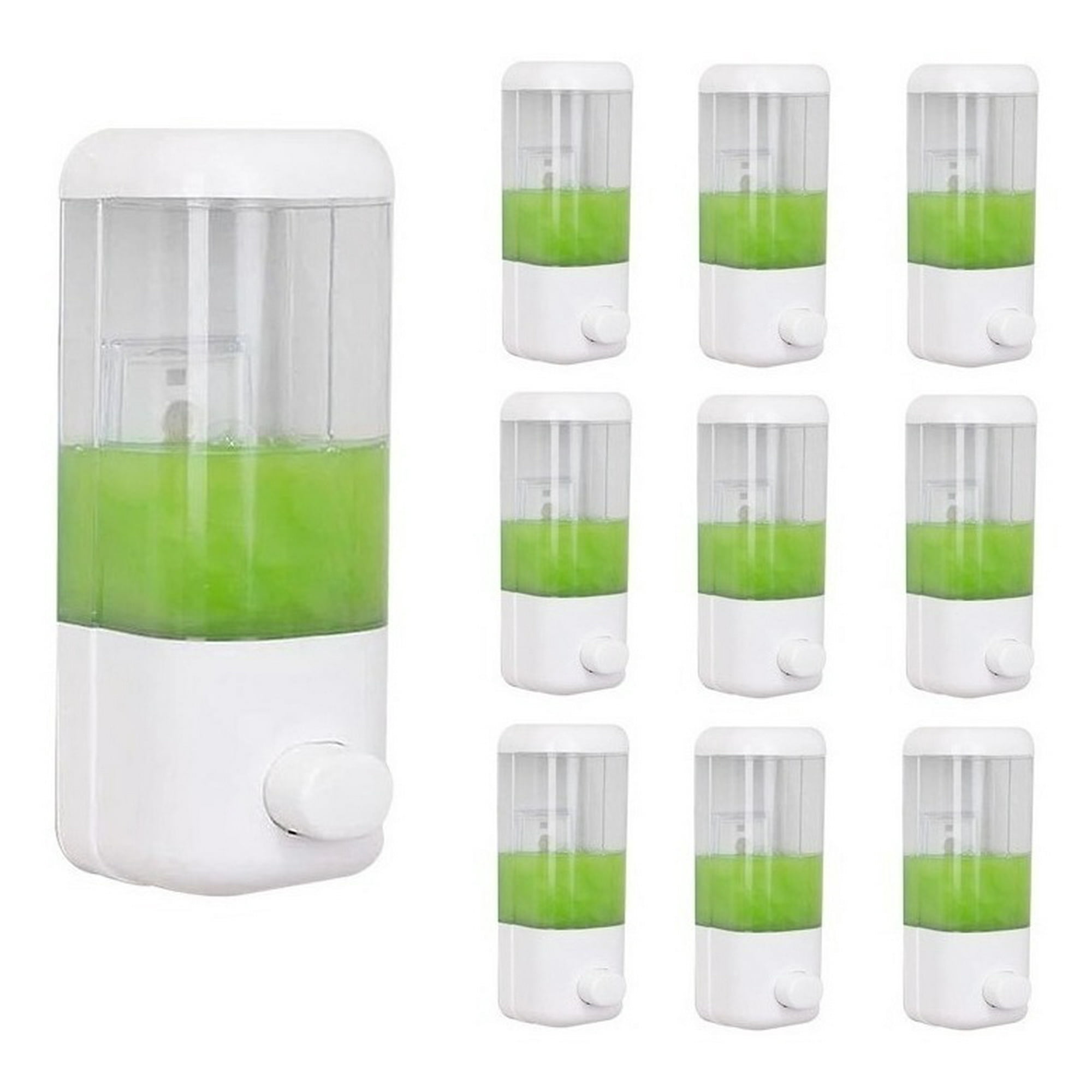 Genérico - 10 Dispensador Jabón Líquido Gel Shampoo 500 Ml Baño Cocina