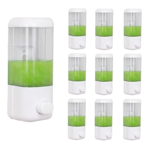 Genérico - 10 Dispensador Jabón Líquido Gel Shampoo 500 Ml Baño Cocina