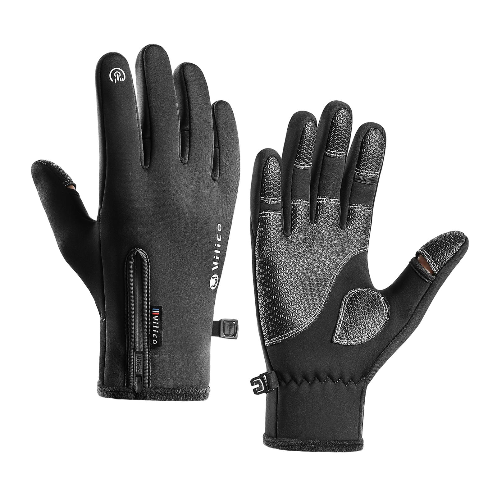 Magideal - , Guantes De Montar Con Pantalla Táctil, Guantes De Invierno Cálidos Y Portátiles, Guantes De Invierno Para Correr, Hombres, Acampar, Conducir, Despla L