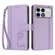 thumbnail image 3 of Funda Cartera Trébol para Xiaomi Poco F8 Pro con Ranuras Tarjetas y Carga Inalámbrica Morado claro, 3 of 6