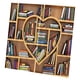 thumbnail image 3 of 2 Paneles Impresión Digital Con Aislamiento Térmico Cortinas 3D Librería Corazón, 3 of 5