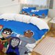 thumbnail image 2 of Teen Titans Go Cartoon Bedding Sets Ultra Soft Skin-Friendly Duvet Cover 3 Piece, Cute Comforter Cover Bed Set for Boys Girls Kids, 2 of 5