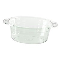 Bothyi - Lavabo Transparente Accs Con Agujeros Lavabo Para Almacenamiento Mezcla Limpieza Medio Verde