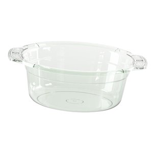 Bothyi - Lavabo Transparente Accs Con Agujeros Lavabo Para Almacenamiento Mezcla Limpieza Medio Verde