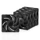 thumbnail image 1 of Ventilador ARCTIC P12 Pro PST de 120 mm, paquete de 5, 600 a 3000 RPM, negro, 1 of 8