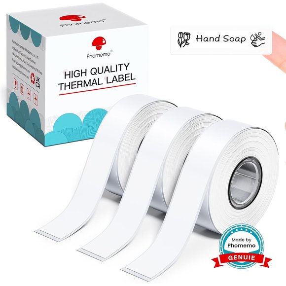 Etiquetas Phomemo D30, D35, Q30, Q30S, Q31 y Q32, 3 rollos