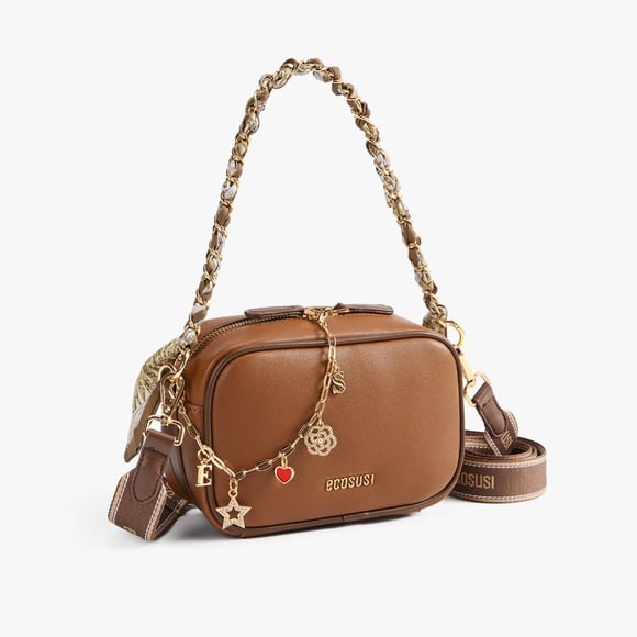 Ecosusi Bolso Bandolera Lola Vibe de 1.7L para 6,3" Marrón