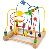 Viga - Juguete Madera Motricidad Laberinto Con Cuentas