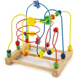 Viga - Juguete Madera Motricidad Laberinto Con Cuentas