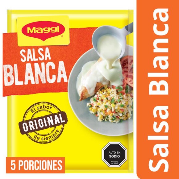 Salsa Blanca (5 Porciones) Sobre, 36 g