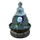 thumbnail image 3 of Fuente De Agua De Mesa De Meditación De Oficina Con Luces LED De Estatua De Resina De Buda, 3 of 5