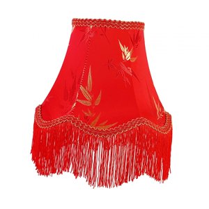 Ioensy - Pantalla De Luz De Noche Con Tela De Borlas Para Decoración De Sala De Estar De Apartamento Estilo E