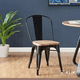 thumbnail image 2 of Pack de 4 sillas Tolix con asiento de madera Clara - Negras, 2 of 4