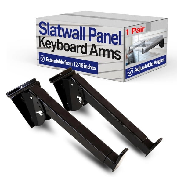 Brazos para Teclado Victory Display Ajustables 30-46 cm para Panel Slatwall