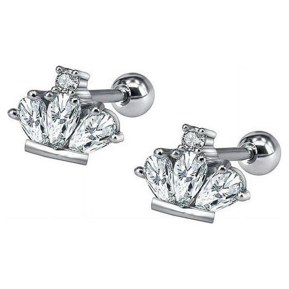 Aros Seguridad Corona Niñas O Adultos Piercing Helix