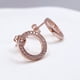 thumbnail image 4 of Aros Apegados Círculo Rose Gold, Cintillo Circonitas y Plata 925, 4 of 4