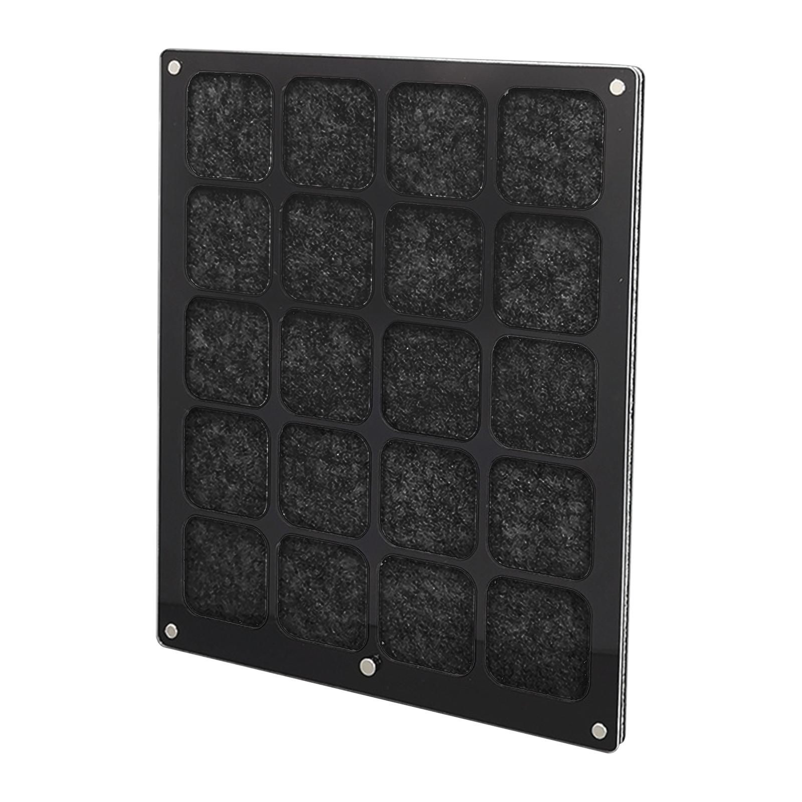 Magideal - Soporte De Exhibición De Pin De Pared, Organizador De Broches Colgantes, Estuche De Exposición, Colección De Pines Acrílicos, Organizador De Exhibició Negro Grande