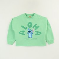 Poleron Cerrado Niña Verde Aloha Lilo & Stitch Disney