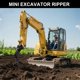 thumbnail image 2 of Ripper de Metal para Mini Excavadora Yeipower 2 Toneladas, 2 of 7