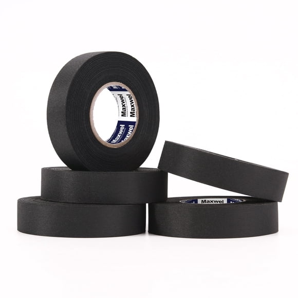 Cinta adhesiva para arneses de cables Maxwel Manufacturing, tela automotriz, 5 rollos