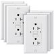 thumbnail image 1 of Enchufe GFCI Bates Choice 20 A, paquete de 6, blanco, LED, resistente a UV, 1 of 8