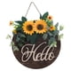 thumbnail image 2 of Flor Hola Cartel De Bienvenida Coronas Guirnalda Cartel Colgante Para Pared Ventanas Girasol, 2 of 5