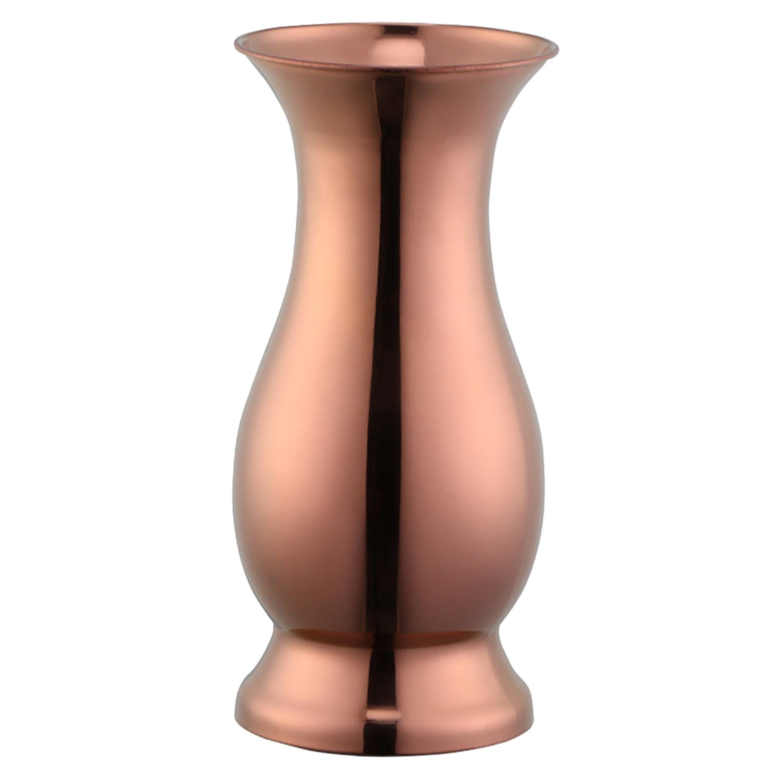 Bothyi - Maceta De Metal De Jarrón De Acero Inoxidable Simple Nórdico Para Adorno De Oficina En Casa Oro Rosa