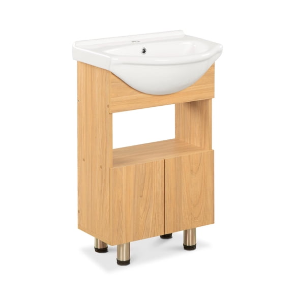 Vanitorio Cannes Melamina 2 Puertas Olmo