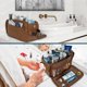 thumbnail image 5 of Neceser PAVILIA Travel Essentials Shaving Dopp Kit marrón, 5 of 7
