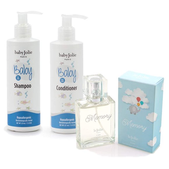 Set Baby Jolie: Champú y Acondicionador para Bebé 221 ml + Perfume 50 ml
