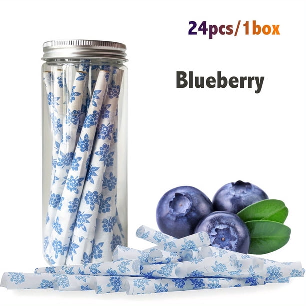 24pcs, Fruit Flavored Pre-Rolled Cones, Tapered Paper With Tips On The Roll, Suitable For Regular Herb Grinder Flavor Paper, Translucent Pre-Rolled Cones, Cigarette Paper, Hornet Natural Unrefined Rol