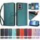 thumbnail image 4 of Funda Cartera Trébol para Motorola Moto G55 5G con Ranuras Tarjetas y Carga Inalámbrica Verde oscuro, 4 of 6