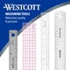 thumbnail image 5 of Regla Westcott 46 cm Transparente de Cuadrícula 2 x 18 pulgadas, 5 of 9