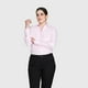 thumbnail image 1 of Blusa Oxford Cuello V M/L rosa L, 1 of 5
