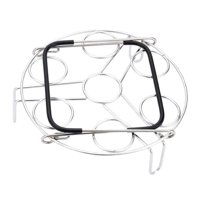 Magideal - Rejilla Para Vaporizar Huevos, Electrodoméstico Multiusos Para Cocina, Soporte Para Huevos Con Asas, Electrodoméstico De Cocina, Huevos, Salvamanteles Mango De Silicona