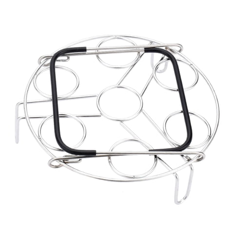 Magideal - Rejilla Para Vaporizar Huevos, Electrodoméstico Multiusos Para Cocina, Soporte Para Huevos Con Asas, Electrodoméstico De Cocina, Huevos, Salvamanteles Mango De Silicona