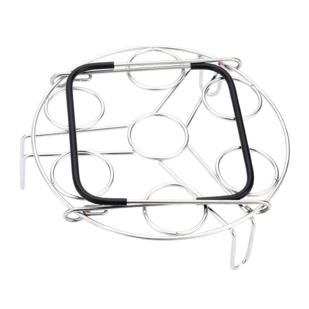 Rejilla para vaporizar huevos, electrodoméstico multiusos para cocina, soporte para huevos con asas, electrodoméstico de cocina, huevos, salvamanteles Mango de silicona