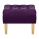 thumbnail image 1 of Pouf Wood 1c Felpa 05 Morado, 1 of 4