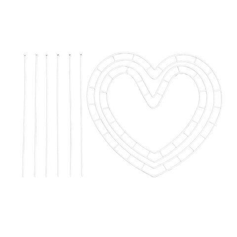 Bothyi - Marco De Corona De Fácil Montaje En Forma De Corazón Para Suministros De Boda De Año Nuevo Jardín