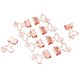 thumbnail image 4 of 10 piezas Cute Flamingo Metal Foldback Binder Clips clips de papel estacionario, 4 of 5