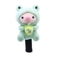 thumbnail image 4 of Funda De Madera Para Cabeza De Golf Para Mujer Cubierta Bonita De Felpa Con Forma De Animal Para Cabeza De Palo Color Verde Para Conductor, 4 of 5