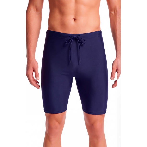 Biker traje de baño básica hombre azul marino