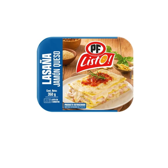 Lasaña Jamón Queso, 350 g