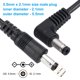 thumbnail image 2 of Uxcell Cable de Extensión de Alimentación de CC de 2 Pies 5.5mm x 2.1mm Macho a Macho, 2 Adaptadores de Cable de Ángulo Recto de 90 Grados, Negro, 2 of 4