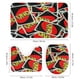 thumbnail image 3 of UNO-theme 4-Piece Shower Curtain Set with Rugs, Waterproof Bathroom Decor Set Includes Bath Mat, U-Shaped Rug, Toilet Lid Cover and Curtain with Hooks, 3 of 6