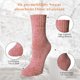 thumbnail image 3 of YSense 5 pares Mujeres Invierno Caliente Calcetines Grueso Tejido a punto Lana Acogedo Crew Socks Regalos, 3 of 6